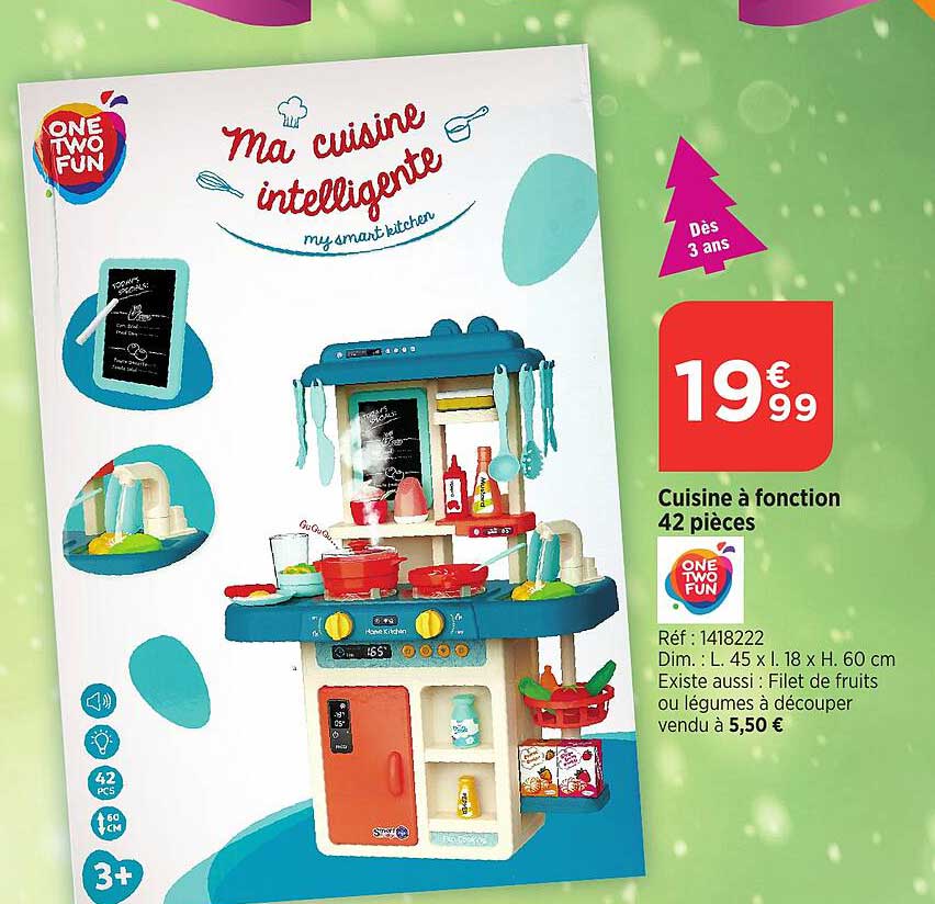 cuisine à fonction 42 pièces one two fun