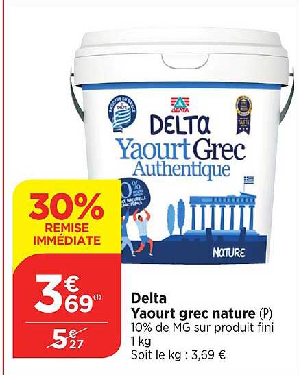 delta yaourt grec nature