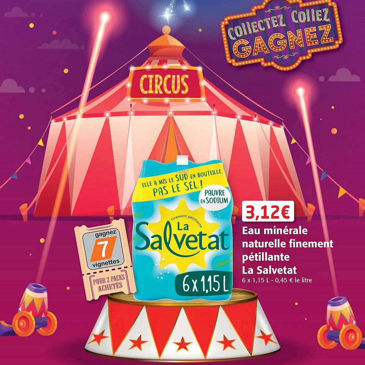 eau minérale naturelle finement pétillante la salvetat