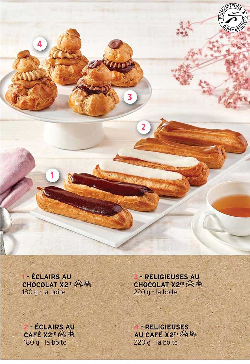 Eclairs Au Cafe X2