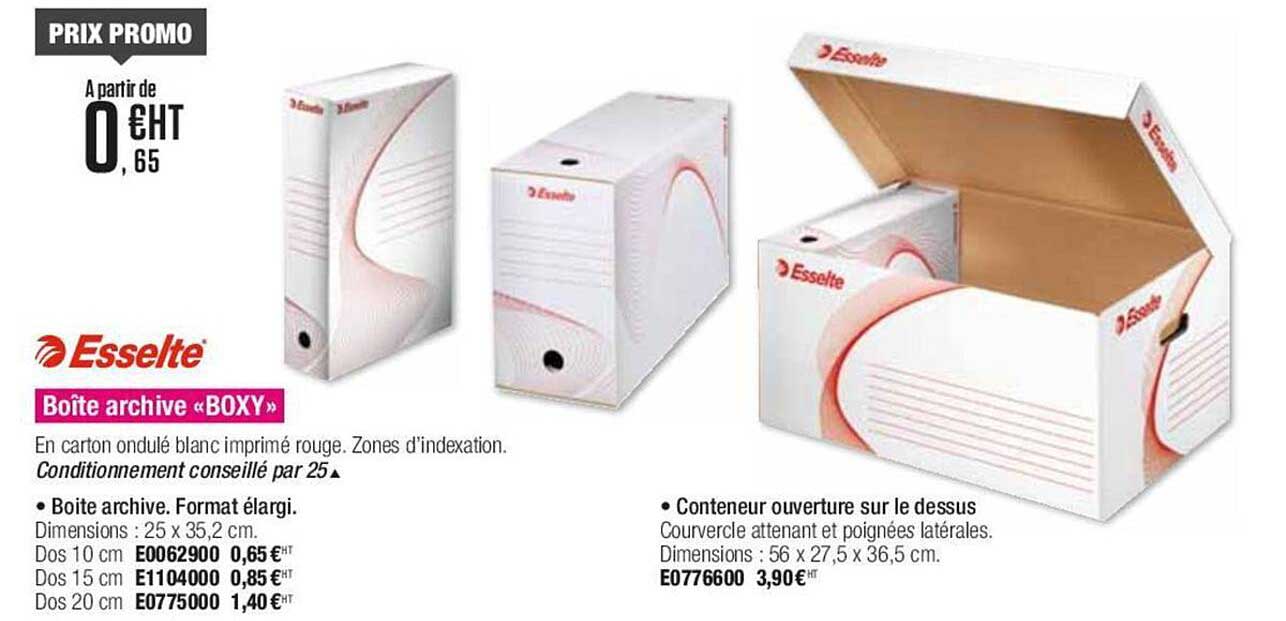 esselte boîte archive boxy