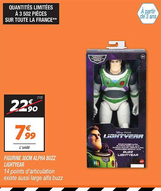figurine 30cm alpha buzz lightyear
