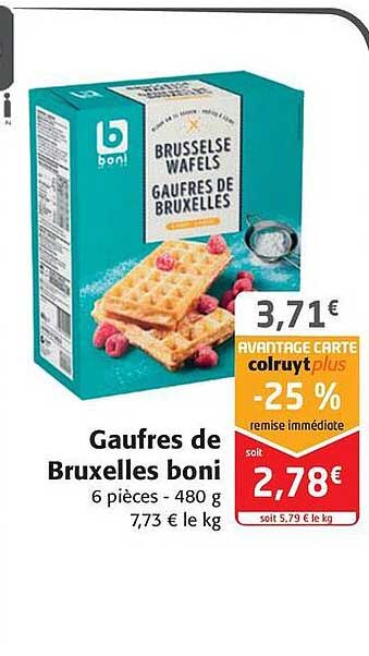 gaufres de bruxelles boni