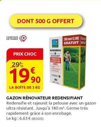 gazon rénovateur redensifiant