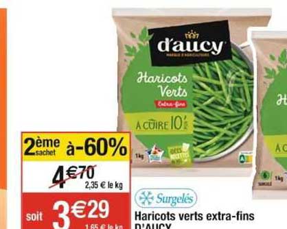 haricots verts extra-fins d'aucy