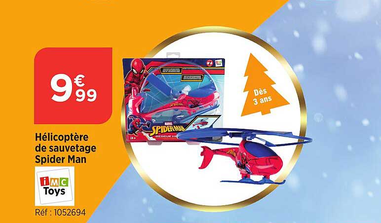 hélicoptère de sauvetage spider man