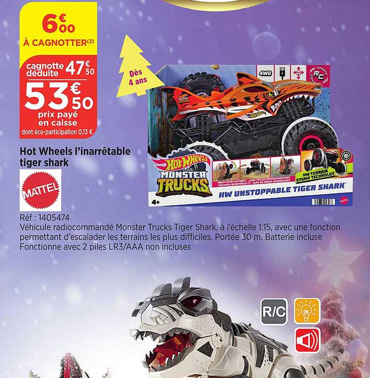 Hot Wheels L'inarrêtable Tiger Shark Mattel