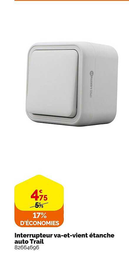 interrupteur va-et vient étanche auto trail