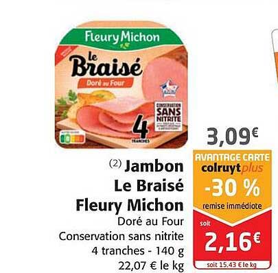 jambon le braisé fleury michon