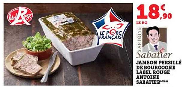 jambon persillé de bourgogne label rouge antoine sabatier