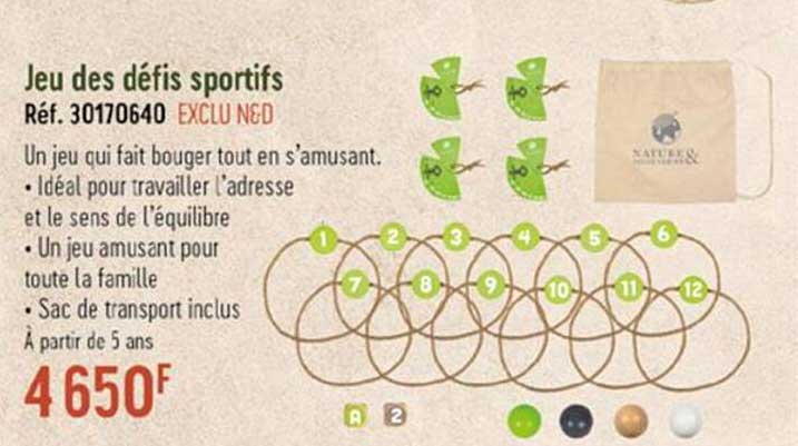 jeu des défis sportifs