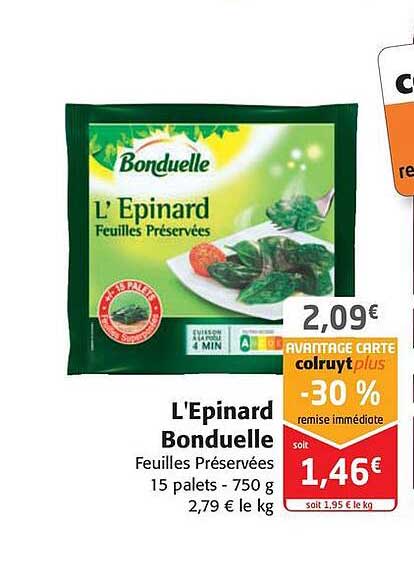 l'épinard bonduelle