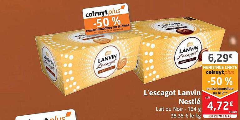 l'escargot lanvin nestlé