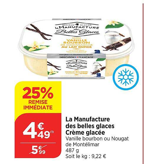 la manufacture des belles glaces crème glacée