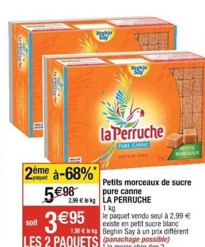 la perruche petits morceaux de sucre pure canne