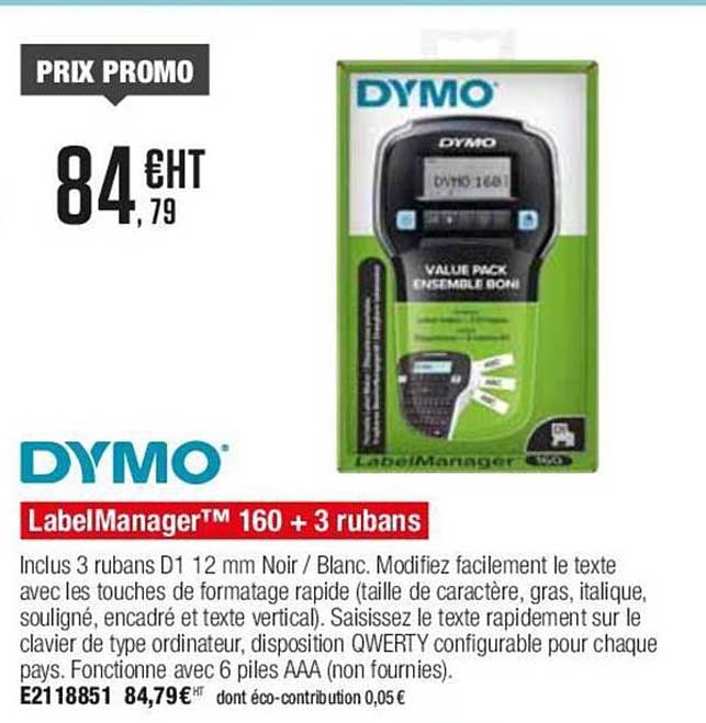 labelmanager 160 + 3 rubans dymo