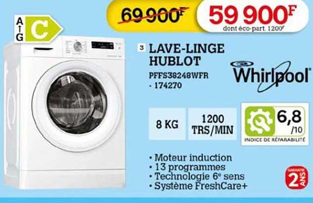 lave-linge hublot whirpool