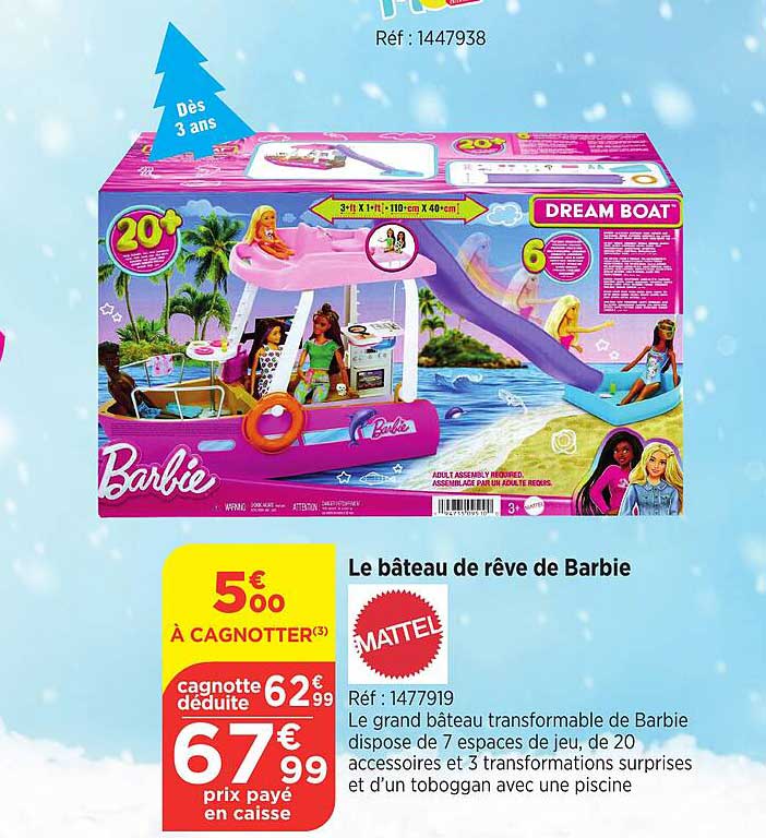 le bâteau de rêve de barbie