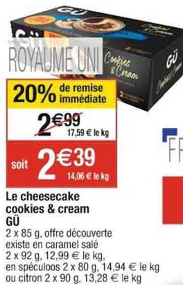 le cheesecake cookies & cream gü