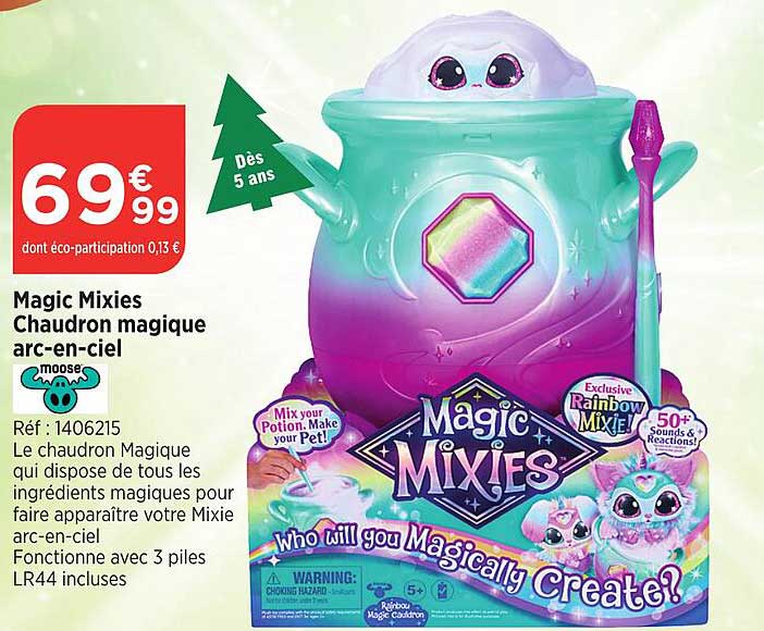 magic mixies chaudron magique arc-en-ciel