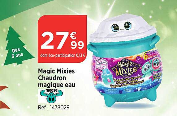 magic mixies chaudron magique eau