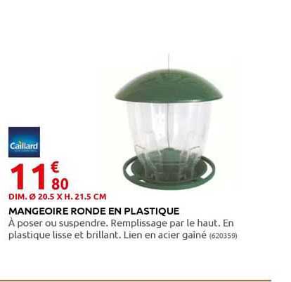 Mangeoire Ronde En Plastique