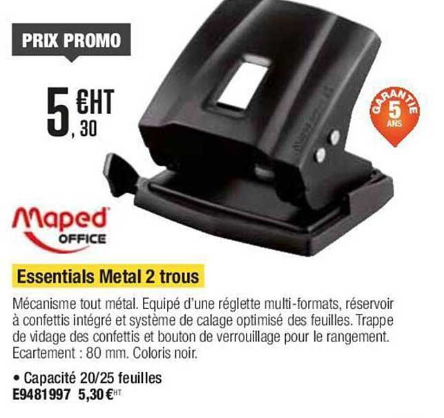 maped essentials metal 2 trous