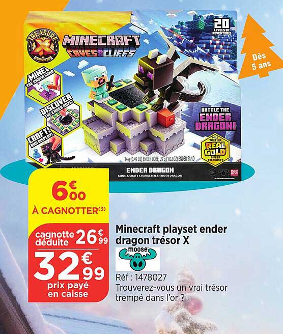minecraft playset ender dragon trésor x