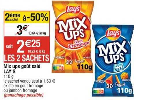 mix ups goût salé lay's