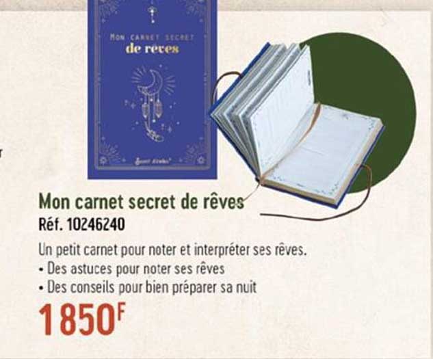 mon carnet secret de rêves