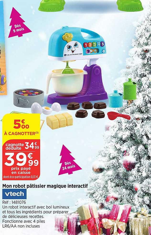 mon robot pâtissier magique interactif vtech