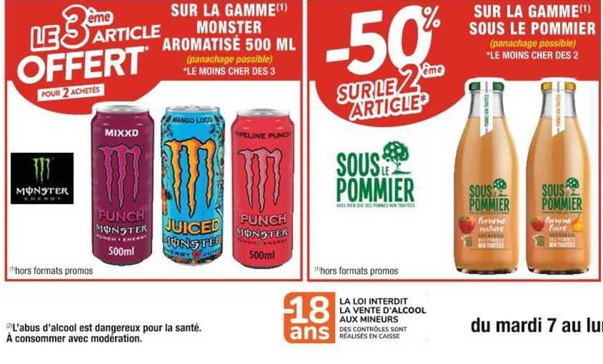 monster aromatisé ou sous le pommier