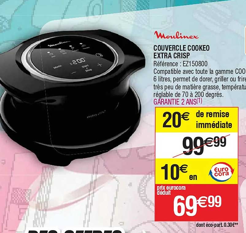 Moulinex Couvercle Cookeo Extra Crisp