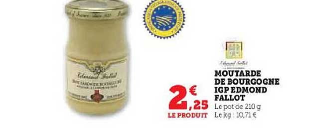 moutarde de bourgogne igp edmond fallot