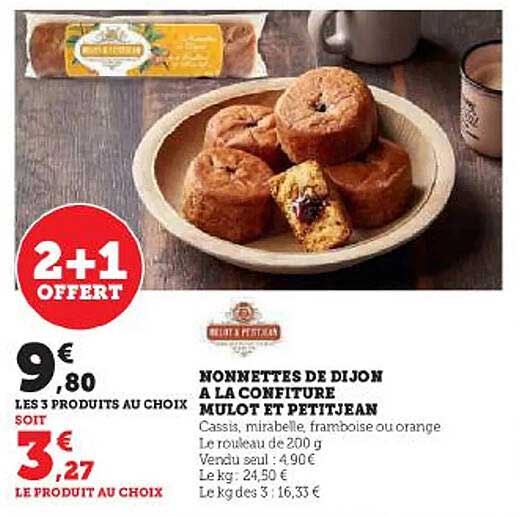 nonnettes de dijon à la confiture mulot et petitjean