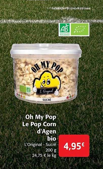 oh my pop le pop corn d'agen bio