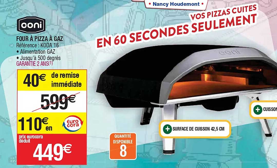 Ooni Four à Pizza à Gaz