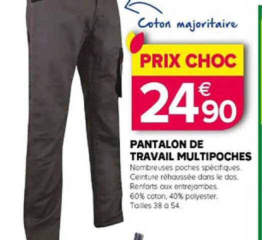pantalon de travail multipoches