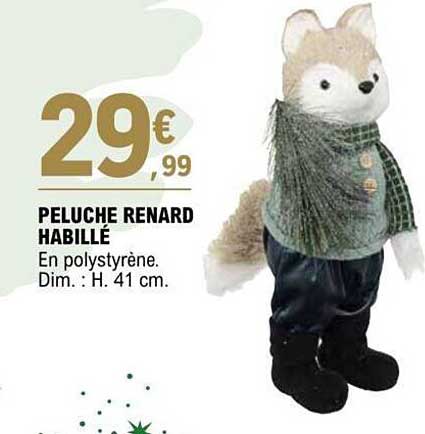 Peluche Renard Habillé