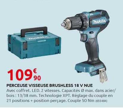 perceuse visseuse brushless 18 v nue
