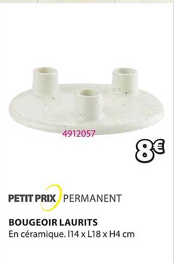 petit prix permanent bougeoir laurits