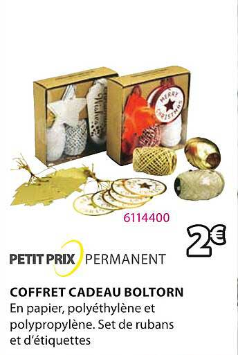 petit prix permanent coffret cadeau boltorn
