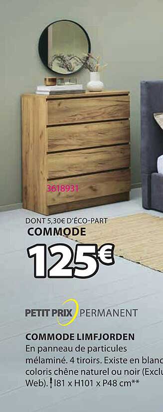 petit prix permanent commode limfjorden