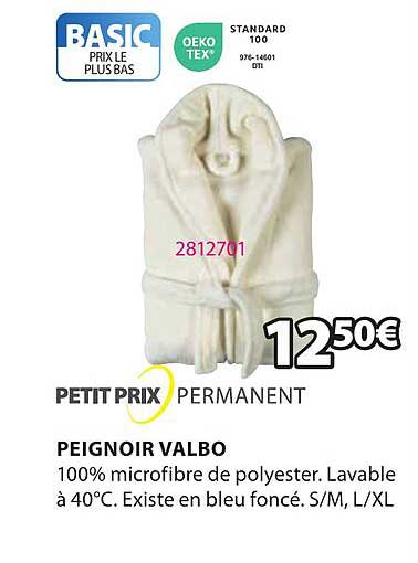 petit prix permanent peignoir valbo