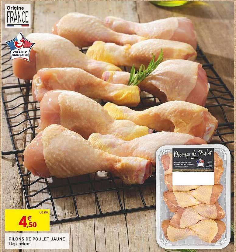 Pilons De Poulet Jaune