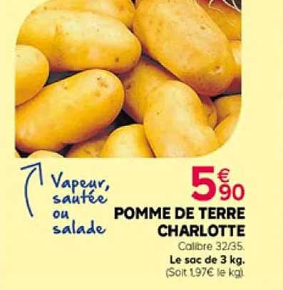 pomme de terre charlotte