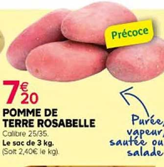 pomme de terre rosabelle