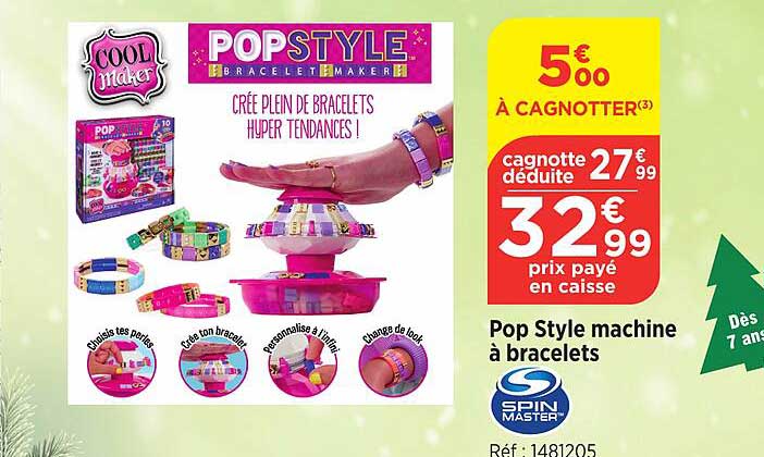 Pop Styel Machine à Bracelets Spin Master