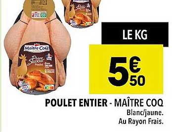 poulet entier maître coq