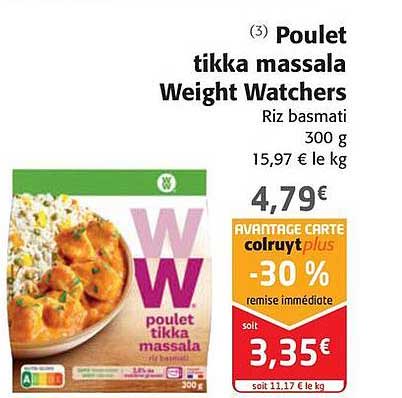 poulet tika massala weight watchers